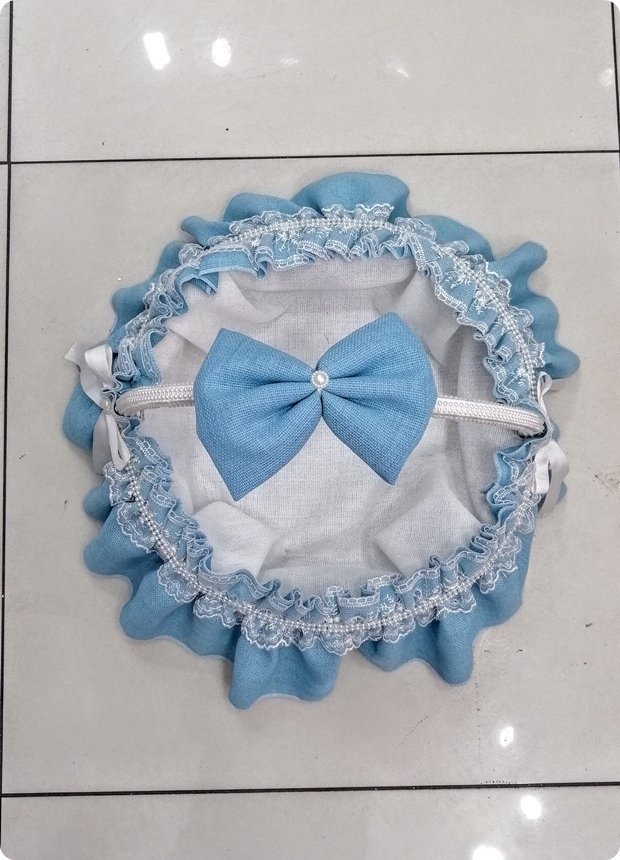 Keten fiyonklu bebek sepeti