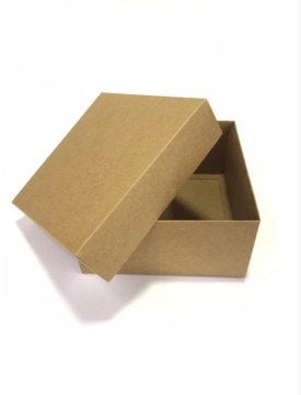 26x26x9 Cm Kraft Komple Karton Hediye Kutuları