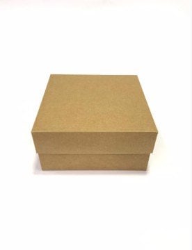 26x26x9 Cm Kraft Komple Karton Hediye Kutuları
