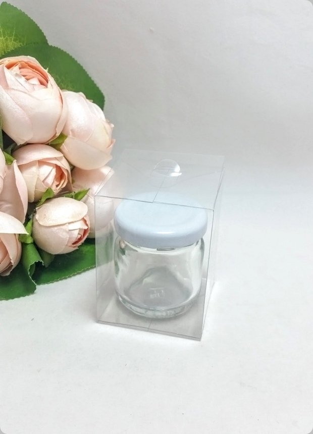 5x5x6 Cm Full Asetat Kavanoz kutusu (katlanmamış - de monte)