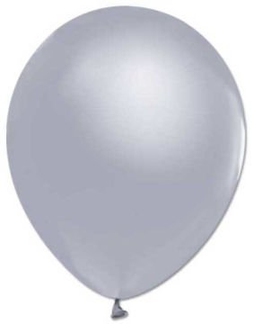BALON 12'' BASKISIZ METALİK GÜMÜŞ P100