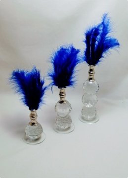 3 Lü set Kristal Tüylük