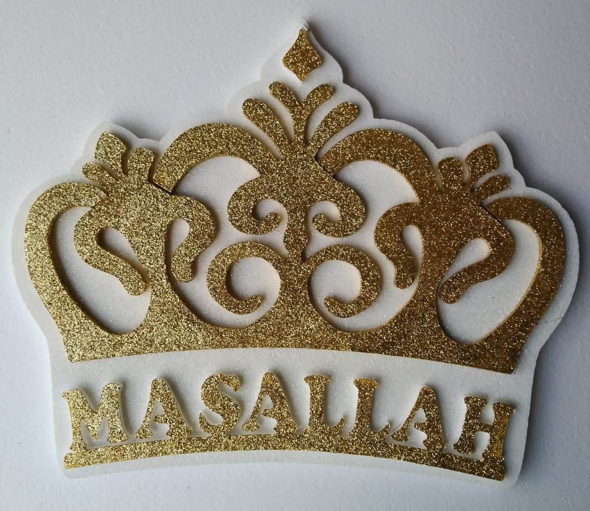 İşlemeli Kral Taçlı Maşallah Strafor
