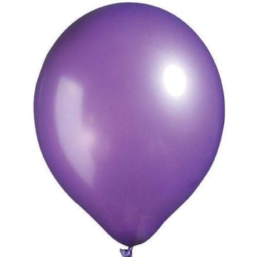 BALON 12 ''BASKI  METALİK (VİOLET) MOR P100-50