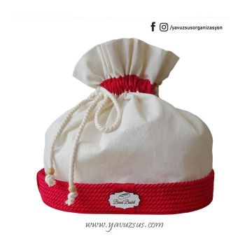 Kırmızı Keseli Ekmek Sepeti 3 TANE