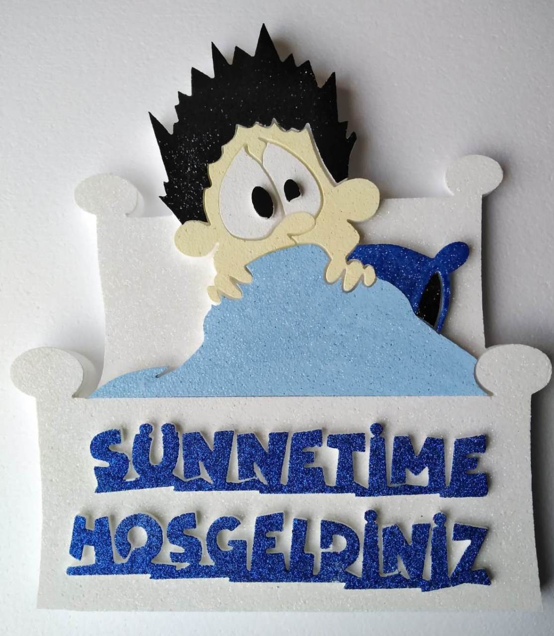 Yatakta Sünnetime Hoşgeldiniz Strafor