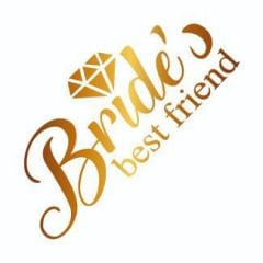 Bekarlığa Veda Partisi Bride&#39;s Best Friends Dövmesi Altın Renk