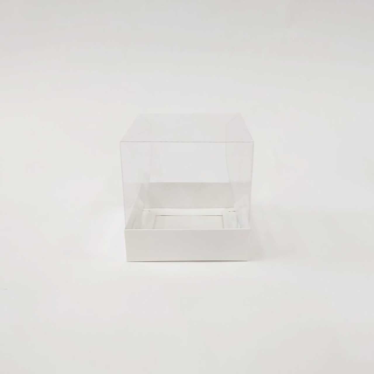 10x10x10 cm Altı Karton Üstü Asetat Kutu