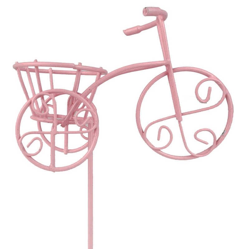 BİSİKLET SEPETLİ ÇUBUKLU PEMBE P10-500