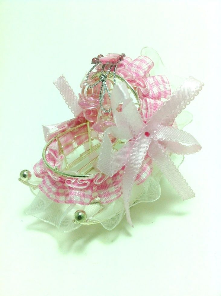 Metal Bebek Beşiği Şeker Obje