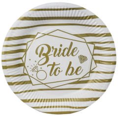 TABAK KARTON BRIDE TO BE YALDIZLI ALTIN PK:8 KL300