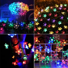Solar 5 mt 50 Led Papatya RGB 8 Fonksiyonlu