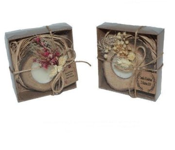 20 li Süslü Kutuda Kütük Mumlu Hazır Şeker DOGAL