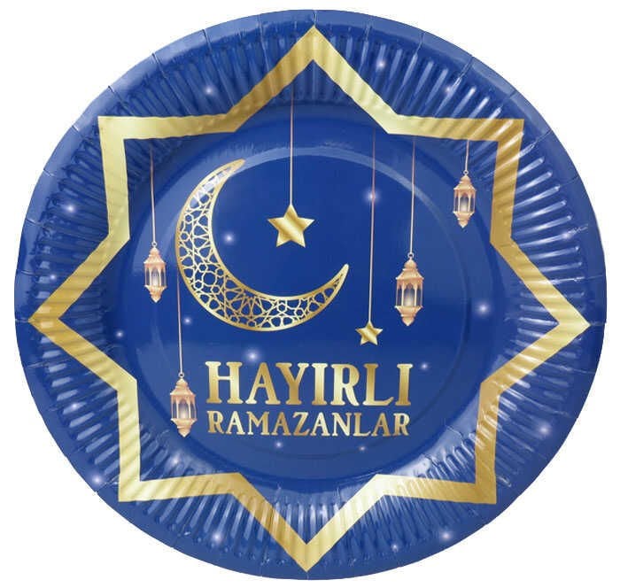 8 Lİ TABAK KARTON HAYIRLI RAMAZANLAR