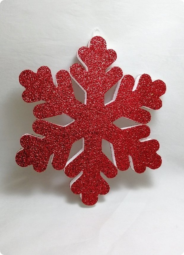 25 cm Strafor Tekli kar tanesi