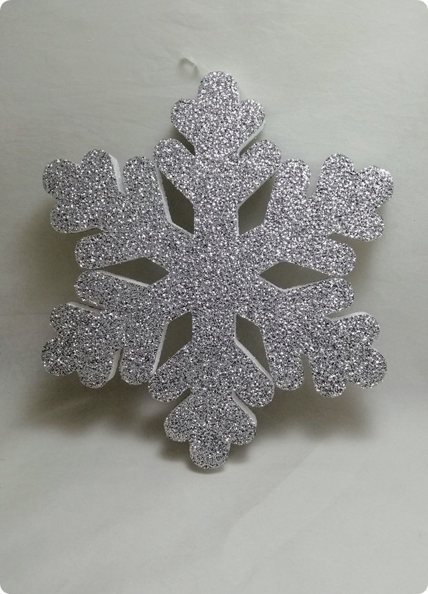 25 cm Strafor Tekli kar tanesi