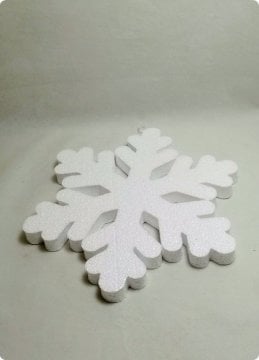25 cm Strafor Tekli kar tanesi