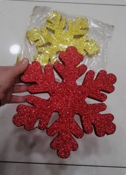 25 cm Strafor Tekli kar tanesi