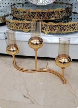 3 lü masa şamdanı (28*38cm)