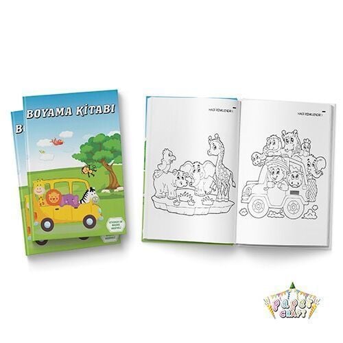 10 Lu Safari Boyama Kitabı