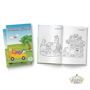 10 Lu Safari Boyama Kitabı
