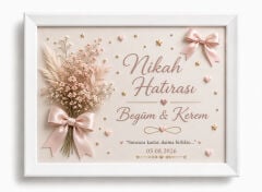 Dikdörtgen baskılı mıknatıslı nikah çerçeve modelleri NO 1