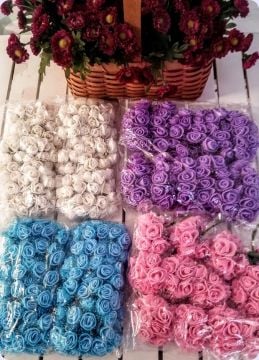 120/144 lü Lateks tüllü gül