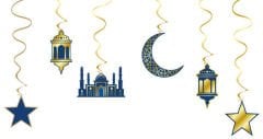 RAMAZAN SÜSÜ TEMALI VARAKLI 6 LI SARKIT PK:1 SET