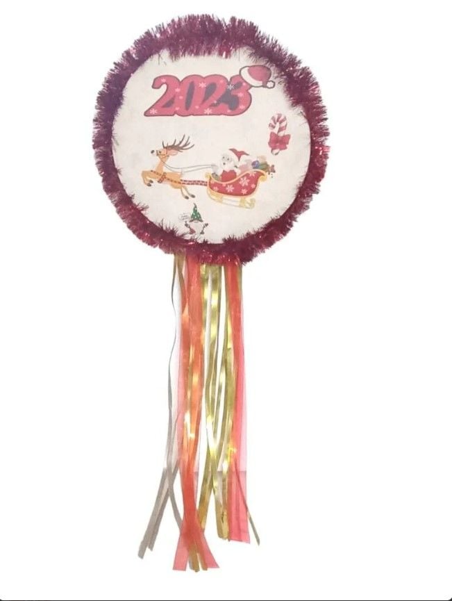 Yılbaşı Temalı Deri Tef (27cm)