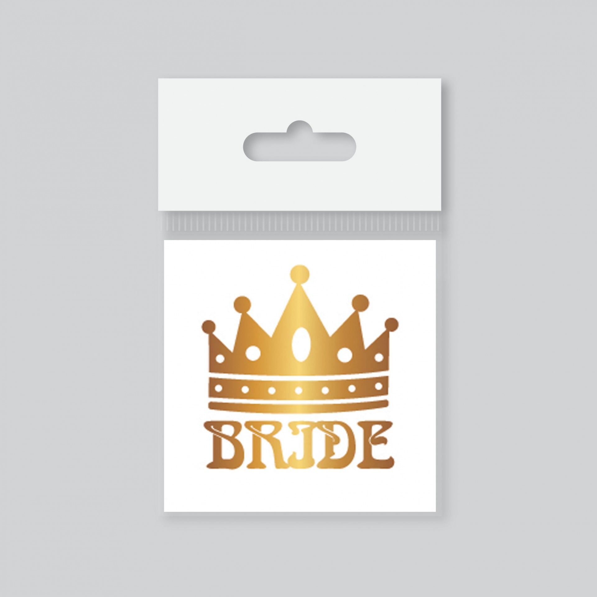 Tekli Bride Tattoo Model 7 - Altın Yaldız - 5,5 cm x 5,5 cm - Geçici Dövme