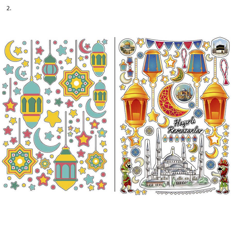 2 Li Ramazan Temalı Sticker Seti