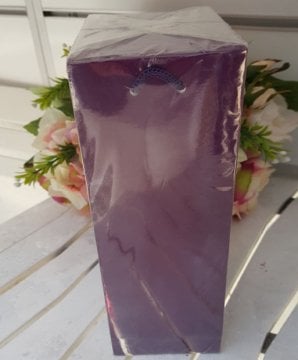 Bileklik Mor Karton Çanta 10 x 25 cm İpli Paket :