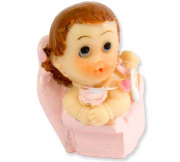 BEBEK TAHTTA OTURAN PEMBE P20-960