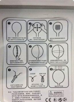 10 Lu Bobo Şeffaf Balon Çok Amaçlı