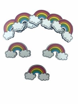 Ahşap Üzeri Uv Baskı Küçük Gökkuşağı  Figür