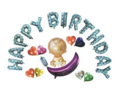 FOLYO BALON HAPPY BIRTHDAY MAVİ PK:1 SET- KL:120