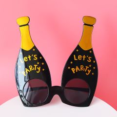 Let&#39;s Party Yazılı Şişe Parti Gözlük 16X14 cm
