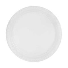 TABAK POLİPROPİLEN 22 CM BEYAZ PK:25 KL:40