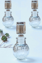 120 Li Koli ile 50 cc Cam kristal kapaklı şişe