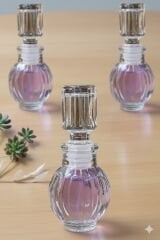 120 Li Koli ile 50 cc Cam kristal kapaklı şişe