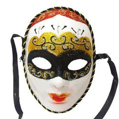 Masquerade Simli Yılbaşı Parti Maskesi Tam Yüz Yetişkin