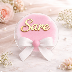 Pleksi Üzeri Fiyonk dekorlu Hediyelik