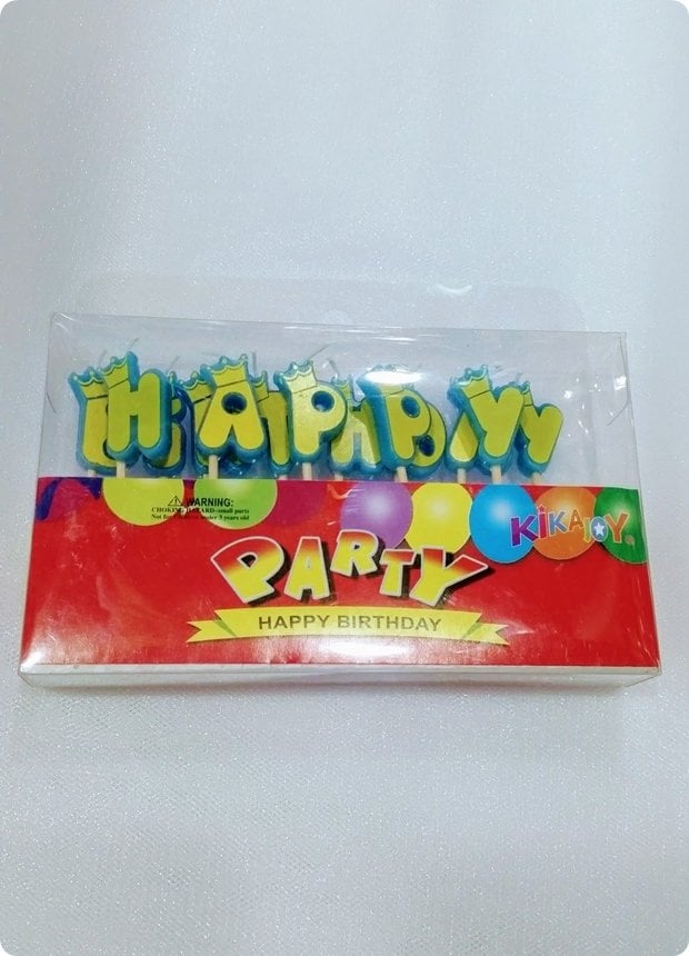 Taçlı Happy Birth Day Doğum Günü Pasta Mumları