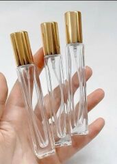 Köşeli Sprey / fısfıs cam şişe 273 adet altın