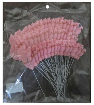 KEÇE PUSETLİ VE  TELLİ PEMBE P50-200