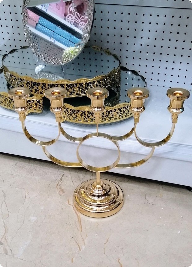 5 li masa şamdanı (44 cm * 35 cm) ALTIN