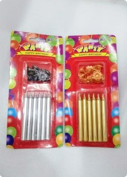 12 li Kısa Mum; Doğum Günü Pasta Mumları