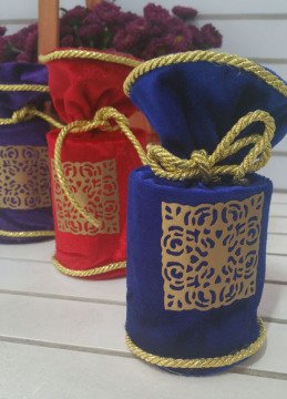 Kina,Kuruyemiş Silindir Boru Kese,Kadife Kumaş