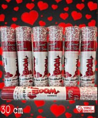 KONFETİ BOOM KALP 30 CM PK:1 KL:100