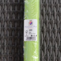İtalyan Krapon Kağıdı No:353, Çiçek Yapım Kağıdı, 90Gr - 50x150Cm, Papağan Yeşili - Parakeet Green